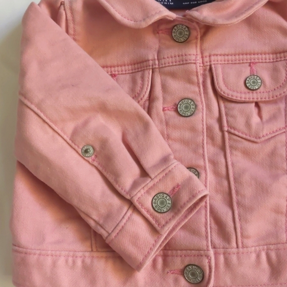 Baby Gap Denim Jacket Snap Buttons 6-12M - Picture 5 of 7
